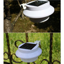 Solar Power Light LED Wall Light Outdoor Garden Fence Waterproof Lamp White