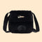 Plush Rabbit Tail Messenger Bag Women Solid Street Shoulder Satchel (Black)