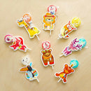 animal deer fox lion owl candy lollipop decoration card wedding supplies k BX