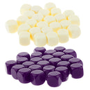 50 Pieces Opaque Blank Dice D6 for D&D RPG MTG Party Games Purple + Beige