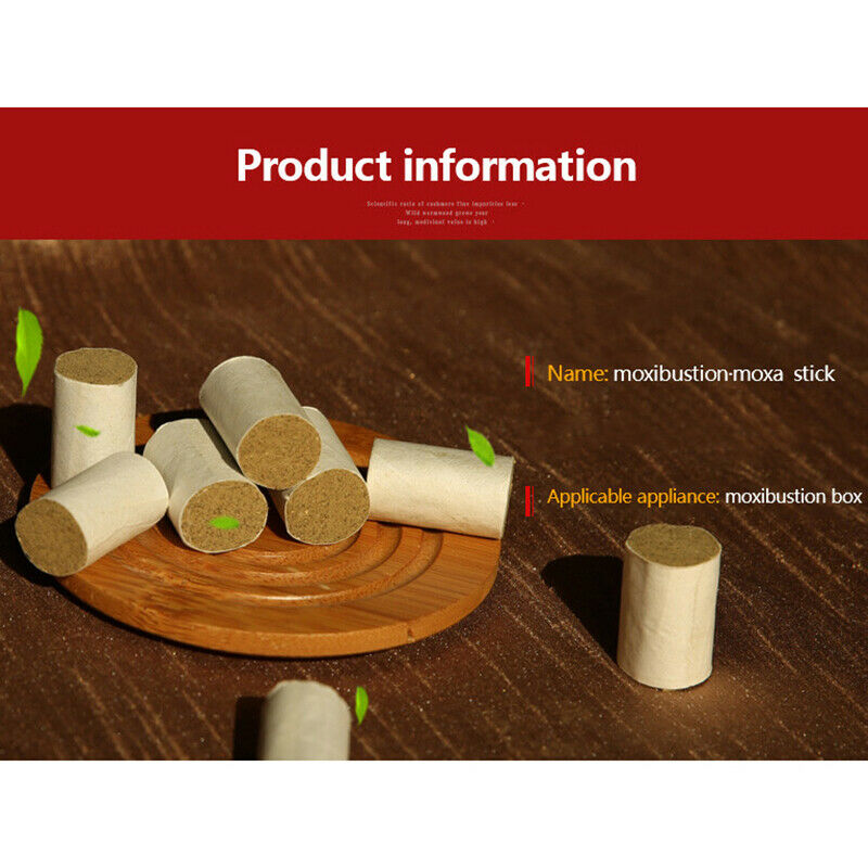 54pcs Moxa Cone Smokeless Pure Moxa Rolls 3 Year Moxa Stick for Heating MasS Ew