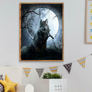 5D DIY Full Drill Diamond Painting Cross Stitch Embroidery Mosaic (Wolf05)
