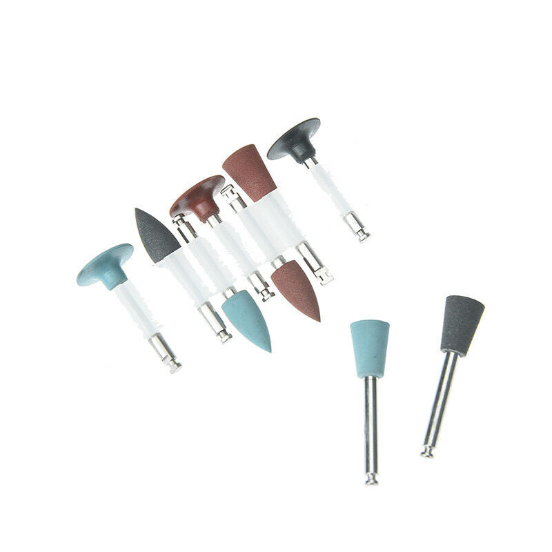 9pcs/set dental lab silicone polisher diamond burs cups teeth polishing kits 3C