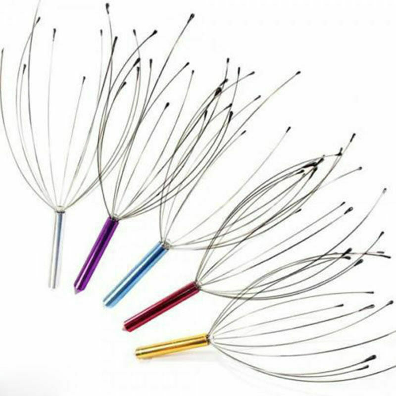 1x Head Massager Octopus Tackle Stress Head Neck Scalp Release Relax Wire G1Q2