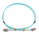 1m LC-LC Duplex 10 Gigabit 50/125 Multimode Fiber Optic Wire Cable OM3 Aqua  A