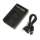 NP-BG1 Battery and Smart LCD Display USB Charger for Sony DSC-W30 W70 HX30
