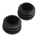 Plastic Round Tubing Tube Insert Plug Cap Bung 28mm Dia 20pcs Black K3V5