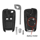 2 Buttons Key Shell Replacement for Chevy Buick Opel Blank Blade Key Case A