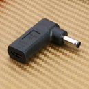 90 Degree USB-C Type-C Female to 4.5x3.0mm DC Male Plug Converter for Dell A