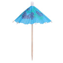 50x Tropical Drink Umbrellas Paper Cocktail Party Parasol Food Dessert Stick