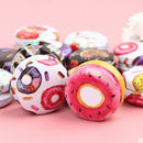 1X Donuts Tin Box Diy Candle Jar Balm Round Empty Iron Box Lipstick StorageS Hn