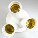 3 in 1 E27 LED Lamp Light Bulb Socket Splitter Holder Converter for Softbox