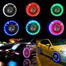 Car Wheel Light Solar LED Flash Tire Tyre Valve Cap Lamp Decoration Light A