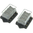 Copper Fuse Holder Box 4 Way Car Vehicle Circuit Automotive Blade Boxes Block x1