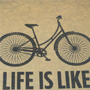 life is like riding a bicycle poster cafe bar decor  kraft paper wall stick 3c