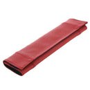 2Pcs PU Leather Car Seat Belt Shoulder pads Cover red