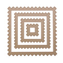 4pcs Square Craft Composite Die Cutting Stencil Scrapbooking Xmas Gift