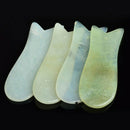 2X Natural Facial Gua Sha Jade Stone Guasha Board Scrape Therapy Massag GKD