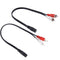 2x 3.5mm Stereo Female Mini Jack to 2 Male RCA Plug Adapter Audio Y Cable