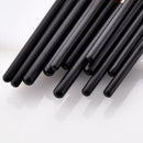 12pcs Flat Eyeshadow Lip Makeup Brushes Kit Eyebrow Brush Cosmetic Tool Set