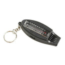 4 In 1 Thermometer Compass Magnifier Camping Whistle Outdoor Survival Helpi