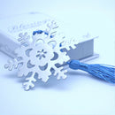 Metal Book Marker Snowflake Bookmarks Wedding Supplies Pendant Gifts Tassel