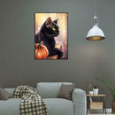 5D DIY Full Drill Diamond Painting Black Cat Cross Stitch Embroidery Mosaic