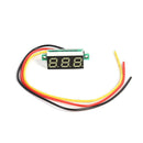0.28 inch DC 0-100V 3 Wire Mini Gauge Voltage Meter Voltmeter LED Display