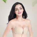 Sexy Wireless Push Up Invisible Bras Women Adhesive Fly Bra (Dot Beige C) A