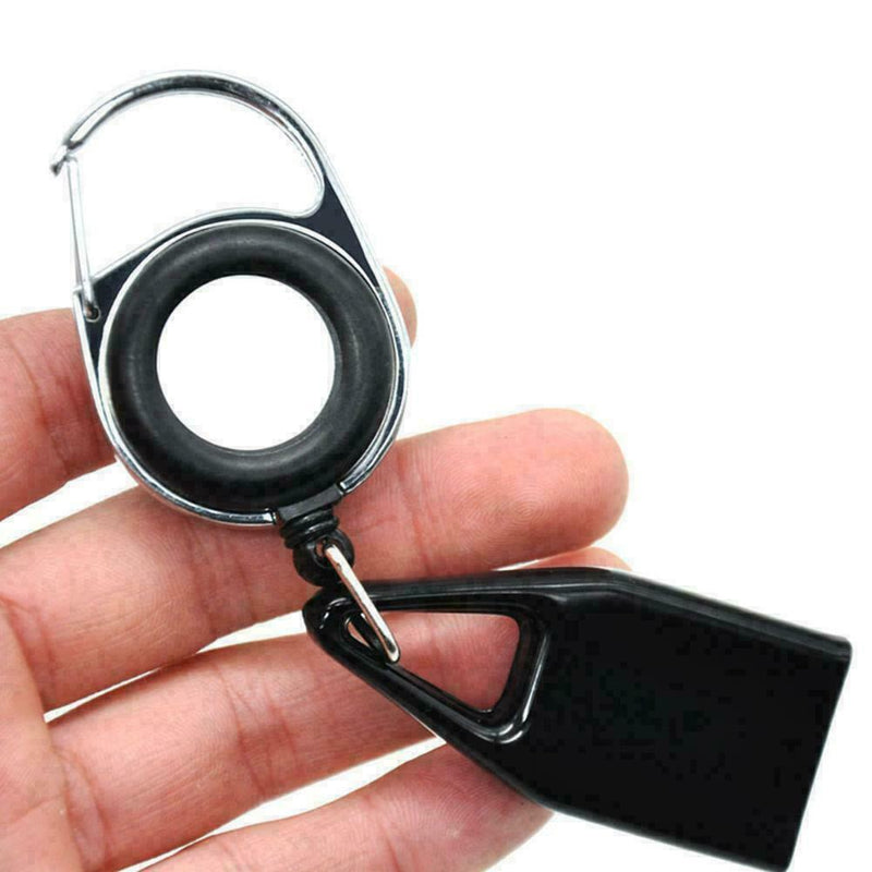 1 X Lighter Leash Safe Stash Clip Retractable Keychain Holder R8U6 Lighter G4E3