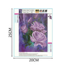 Purple Rose Diamond Painting Embroidery 5D DIY Cross Stitch Kits Home Decor