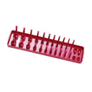 3Pcs Socket Trays 1/4 1/2 3/8 Inch SAE and Metric Socket Organizer Rail Trays