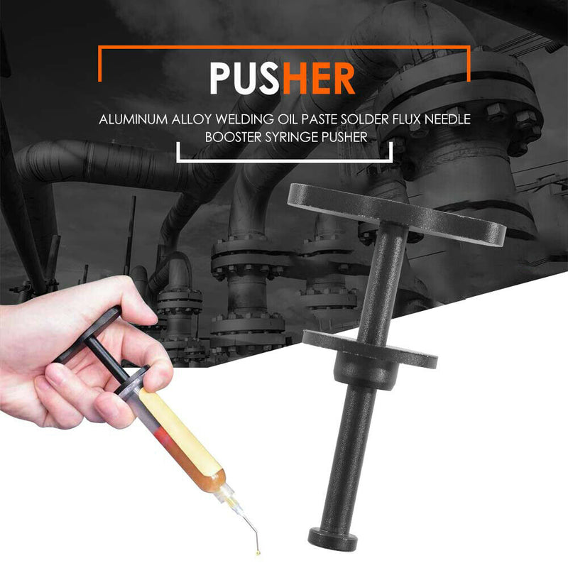 Aluminum Alloy Solder Flux Paste Needle Booster Phone Repair Syringe Pusher
