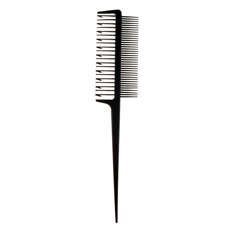 Professional 2-Way Plastic Weaving Sectioning Foiling Comb For Hair