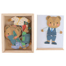 Baby Bear Changing Clothes Puzzle Set Children Kids Educational Wooden Toys