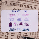 Transparent Silicone Seal Stamp for DIY Christmas Series Embossing (B) A
