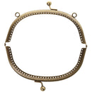 16.5/20cm Retro Metal Frame Kiss Clasps Arch with Handle Handbag Purse