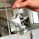 Large Clear Ornament Part Hexagram Art 100mm Crystal Chandelier Prisms Pendant