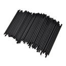 100X Black Plastic Mini Cocktail Straws For Celebration Drinks Party Supplies 0H