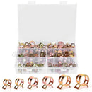 84 Pcs Spring Band Type Action Fuel Line Clamp Silicone Vacuum Hose Pipe Cl