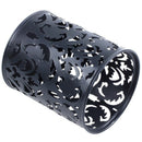 Metal Pen Holder Pen Pot Hollow Flower Pattern Round Q3Z2