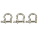10 PCS O Shape Stainless Steel Anchor Shackle Outdoor Rope Paracord Bracele