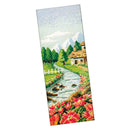 Stamped Cross Stitch Kits Printed Cloth 11CT for Home Decor 40x20cm Spring