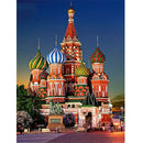 Painting By Numbers Kit DIY Castle Building Canvas Oil Art Picture Craft