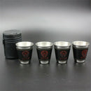 4Pcs/Lot 70Ml Travel Cups Set Metal Cups For Wine Beer Whiskey Mugs Outdoor F3L6