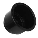 Black No Holes Recessed Cup Drink Holder for Sailing/Marine/Boat/Car/RV