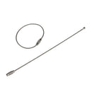 100pcs Stainless Steel Screw Locking Wire Keychain Cable Key Rings Outdoor