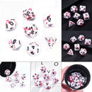7 x Bloody Polyhedral Dice Set For Dungeons And Dragons DND MTG RPG Game AU
