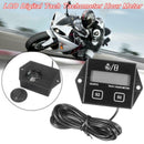 Motorcycle 2/4 Strok LCD Hour Meter Gas RPM Digital Tachometer Gauge Spar QDH