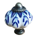 Pumpkin Shaped Ceramic Pull Handle Knob Retro Door Drawer Cabinet Cupboard